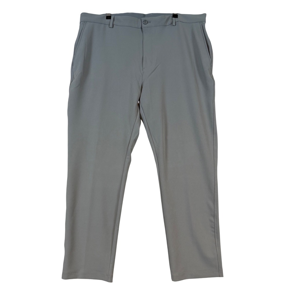 Greg Norman Mens Grey Performance Golf Pant Stretch 40x30 Athleisure Travel Prep
